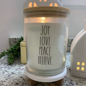 Rae Dunn Joy Love candle